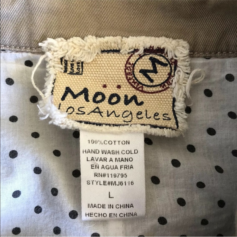 Moon Los Angeles Khaki Ruffled Jacket - Picture 6 of 6